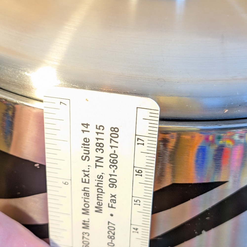 OGGI Stainless Steel Zebra Print Ice Bucket with Tongs - Picture 12 of 13